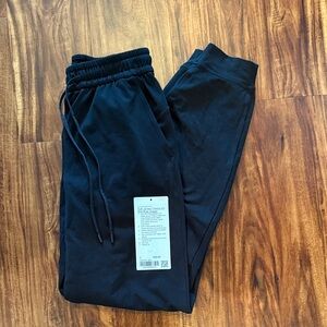lululemon athletica Black soft jersey classic-fit mid-rise joggers